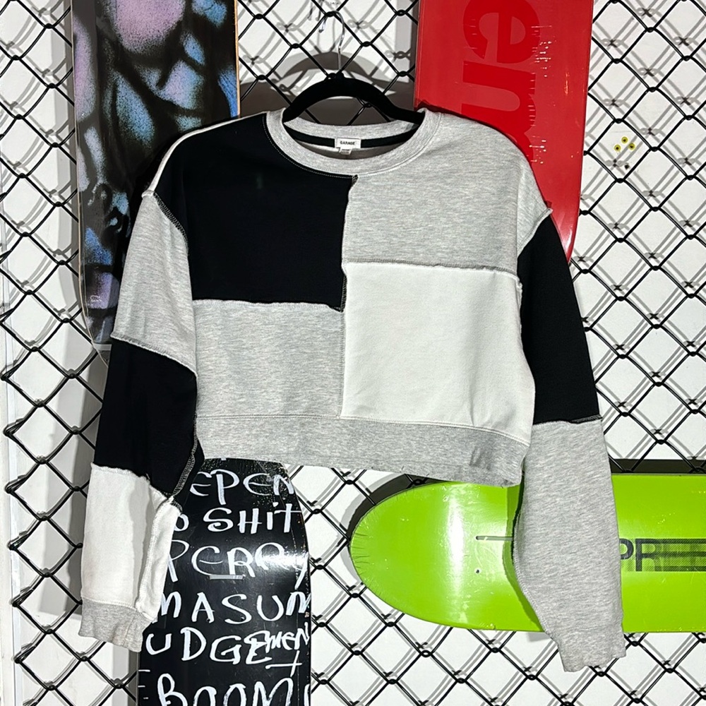 Garage Patchwork Crewneck